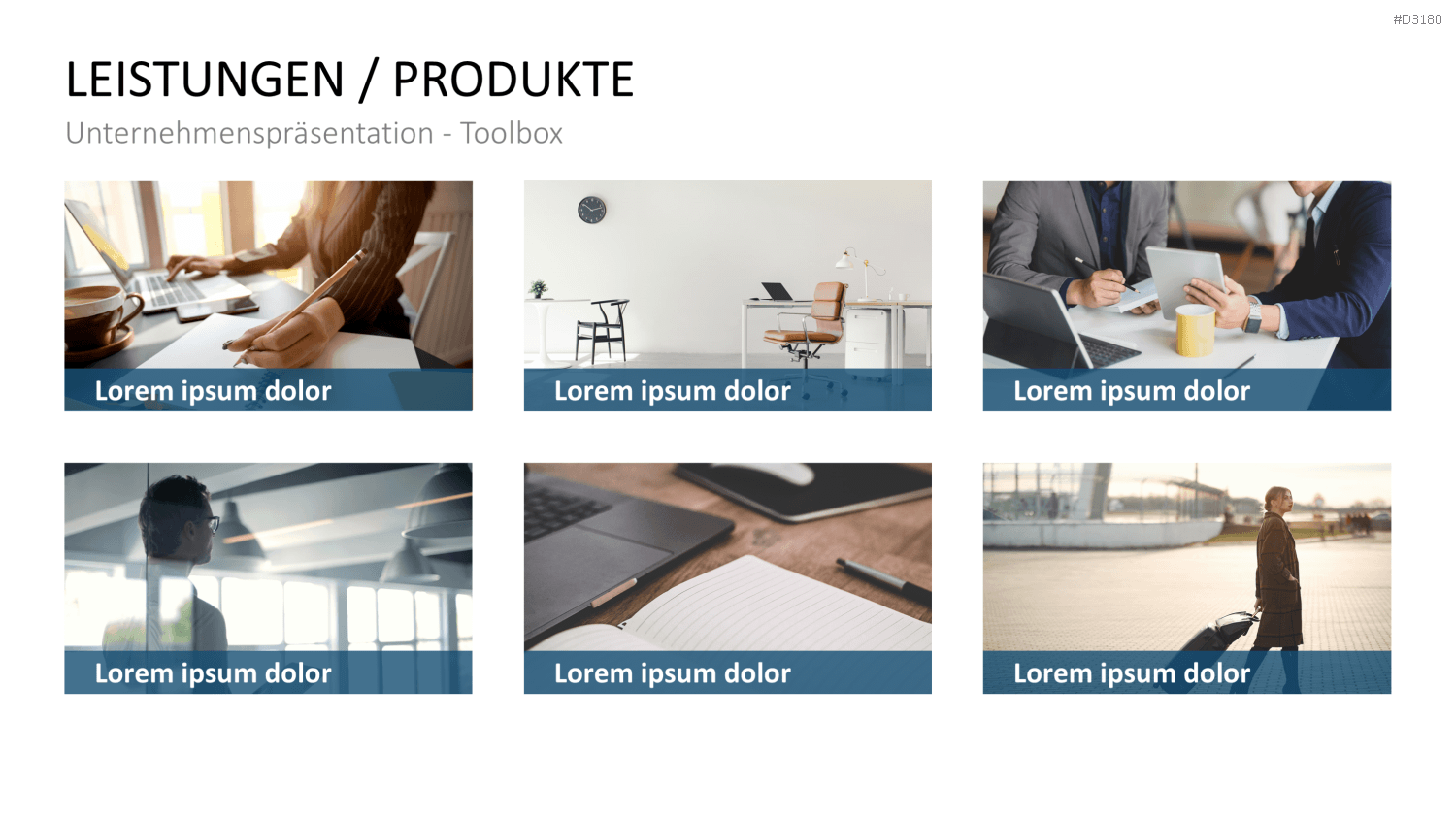 Unternehmenspräsentation-Toolbox PowerPoint-Vorlage