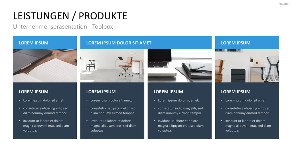 Unternehmenspräsentation-Toolbox PowerPoint-Vorlage