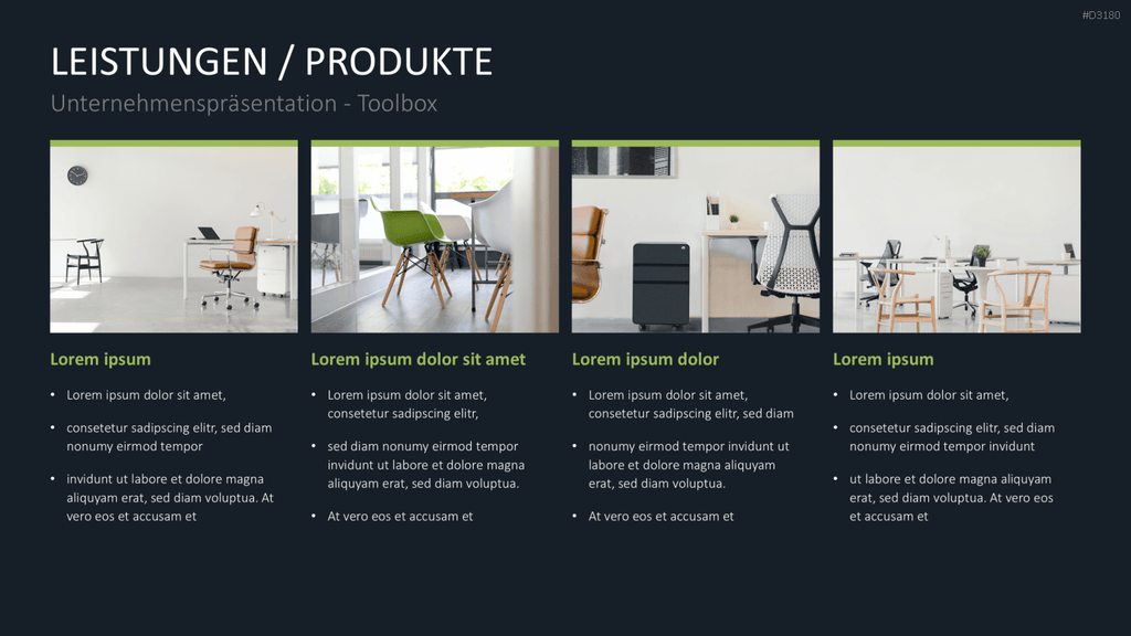 Unternehmenspräsentation-Toolbox PowerPoint-Vorlage