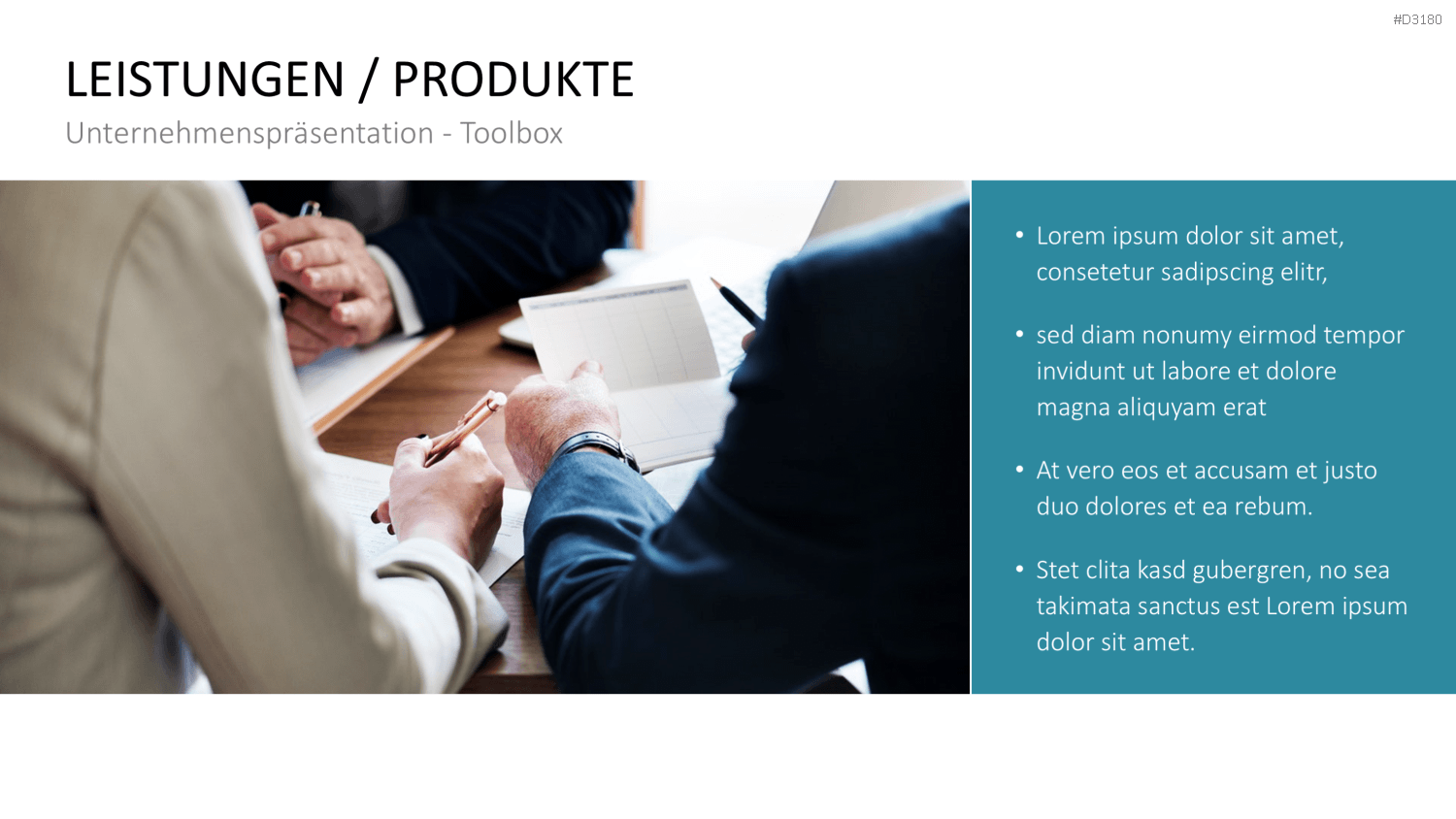 Unternehmenspräsentation-Toolbox PowerPoint-Vorlage
