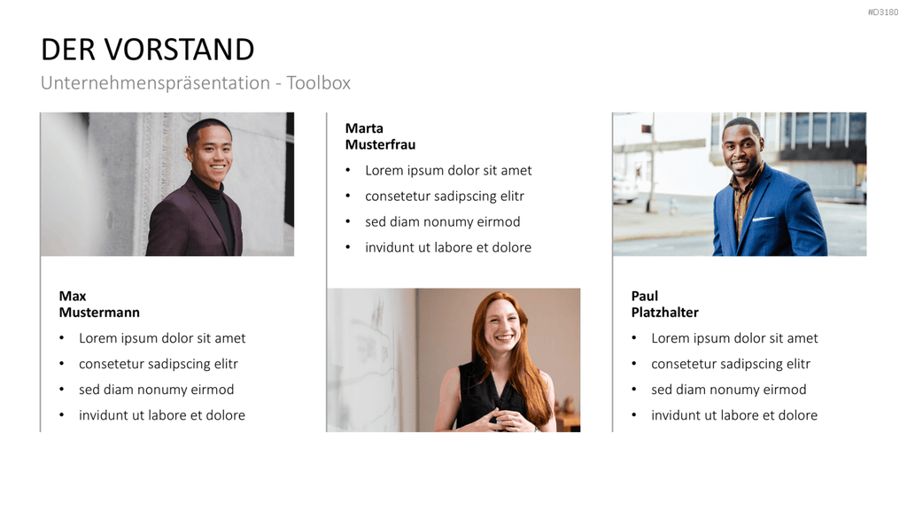 Unternehmenspräsentation-Toolbox PowerPoint-Vorlage