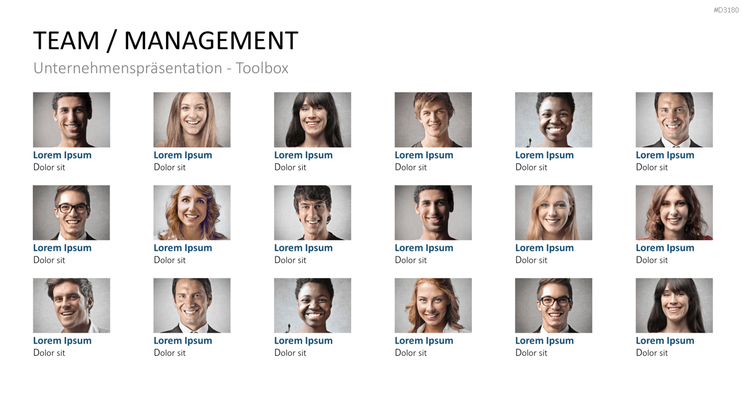 Unternehmenspräsentation-Toolbox PowerPoint-Vorlage