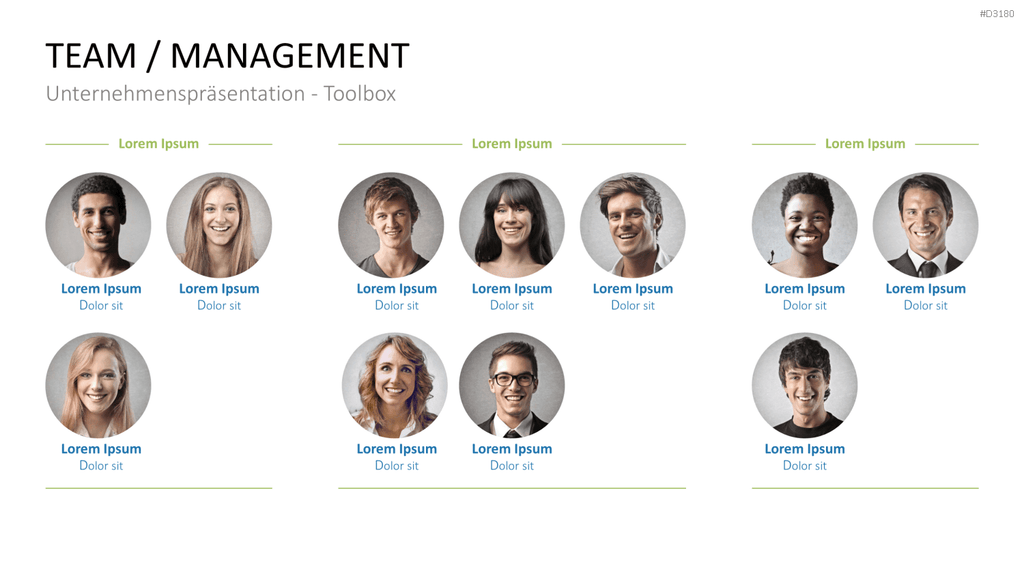 Unternehmenspräsentation-Toolbox PowerPoint-Vorlage
