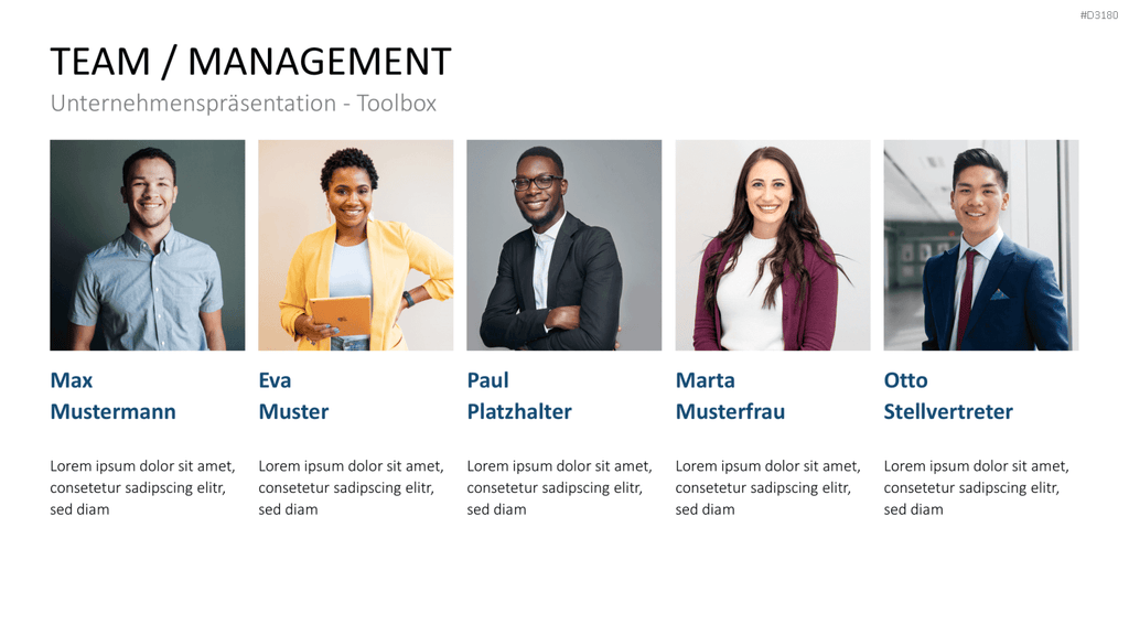 Unternehmenspräsentation-Toolbox PowerPoint-Vorlage