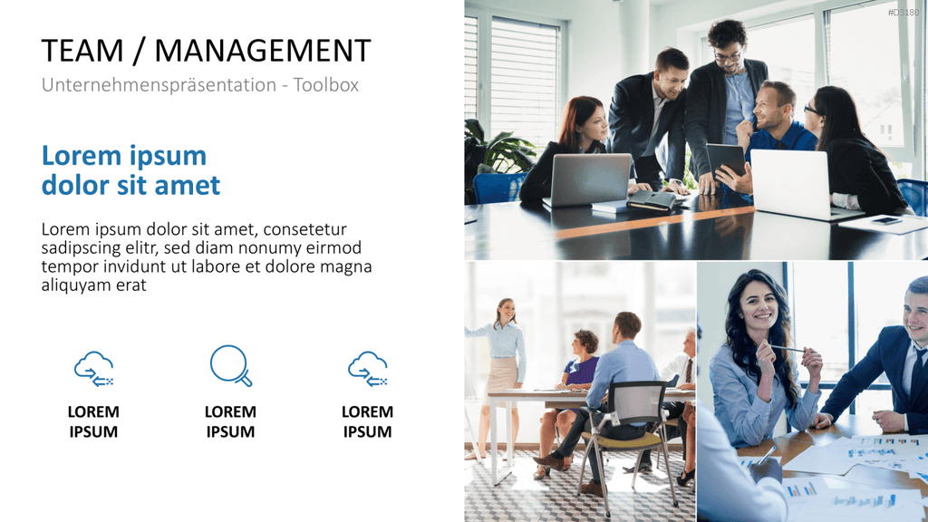 Unternehmenspräsentation-Toolbox PowerPoint-Vorlage