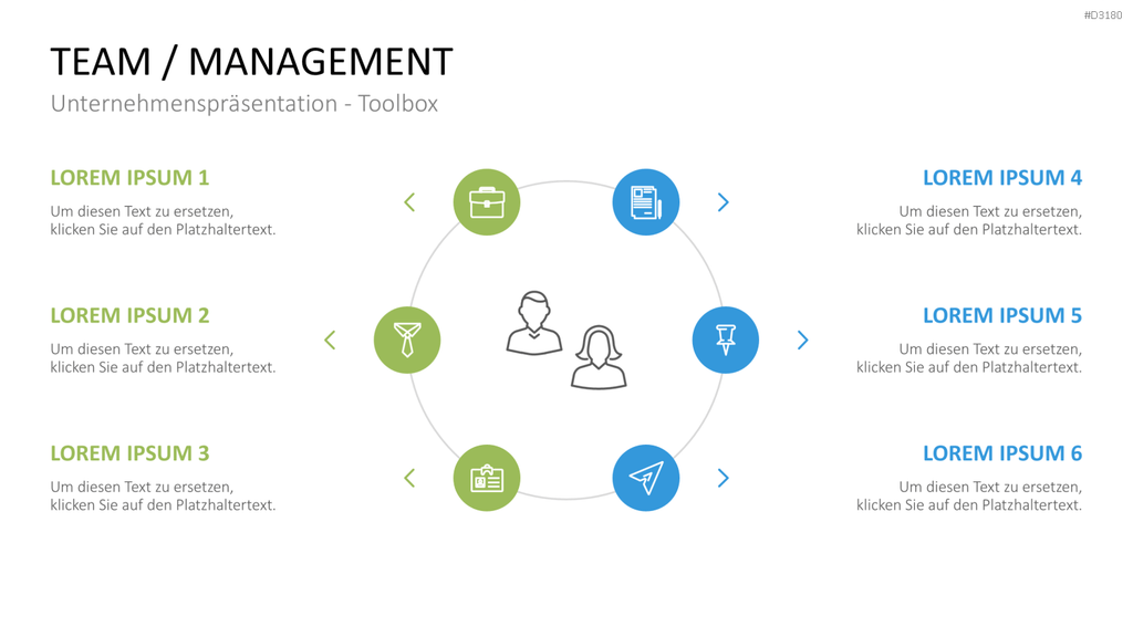 Unternehmenspräsentation-Toolbox PowerPoint-Vorlage