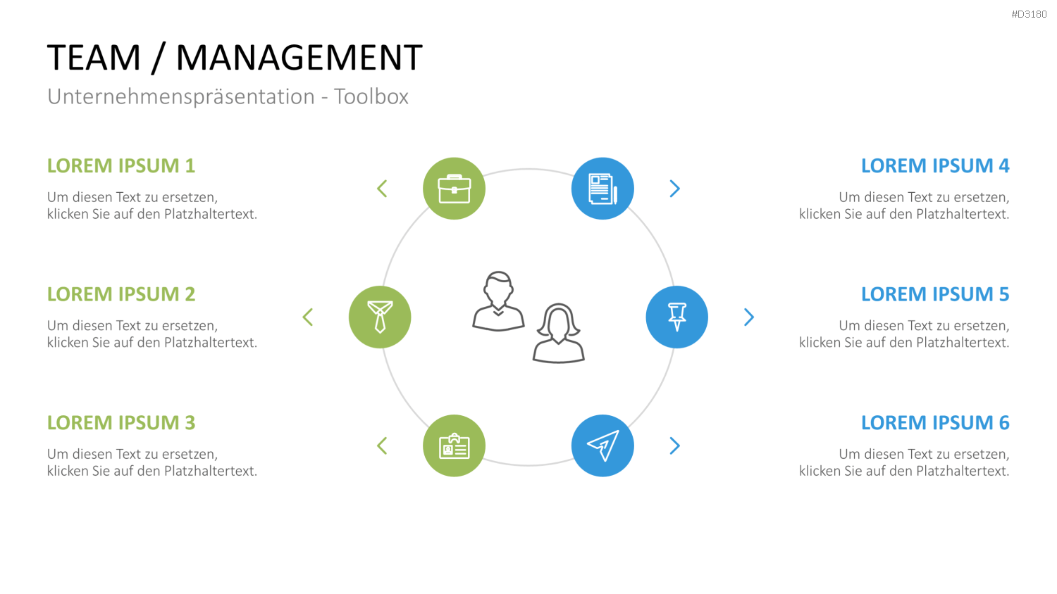 Unternehmenspräsentation-Toolbox PowerPoint-Vorlage