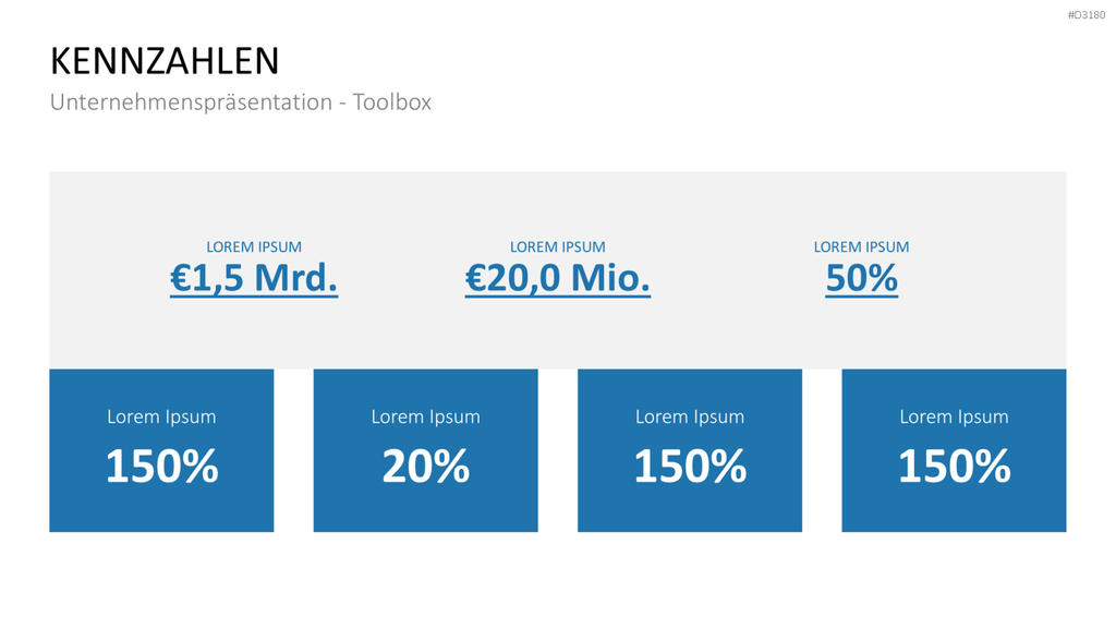 Unternehmenspräsentation-Toolbox PowerPoint-Vorlage