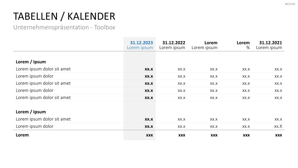 Unternehmenspräsentation-Toolbox PowerPoint-Vorlage