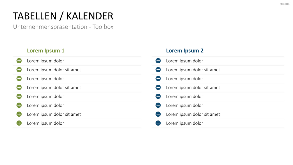 Unternehmenspräsentation-Toolbox PowerPoint-Vorlage