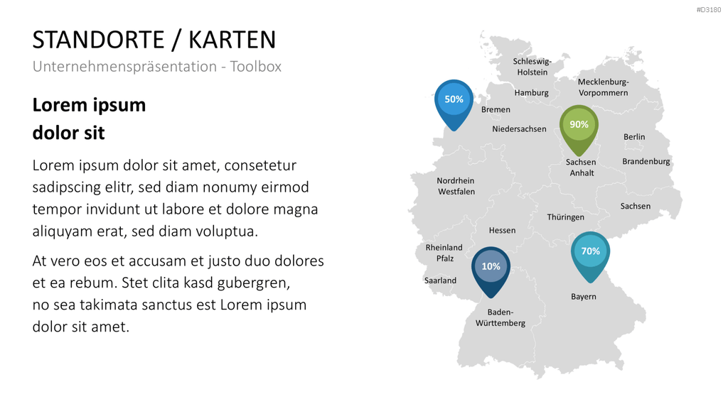 Unternehmenspräsentation-Toolbox PowerPoint-Vorlage