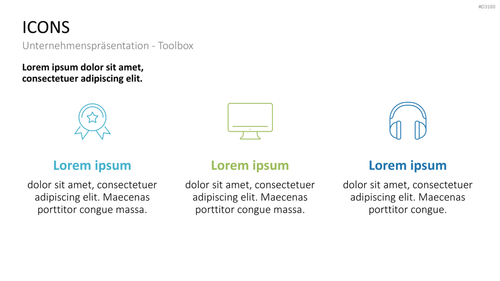 Unternehmenspräsentation-Toolbox PowerPoint-Vorlage