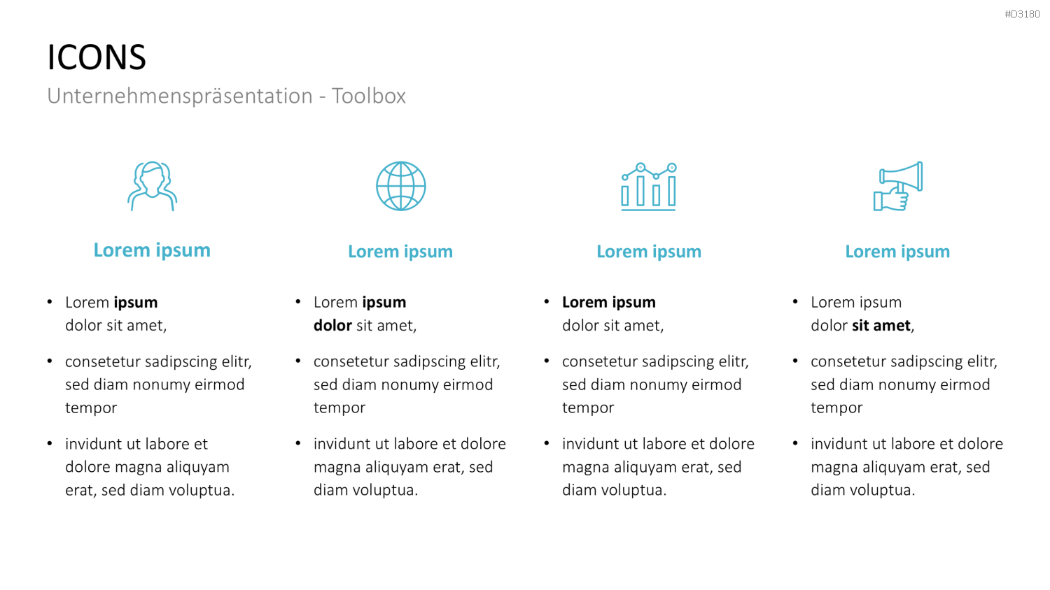 Unternehmenspräsentation-Toolbox PowerPoint-Vorlage