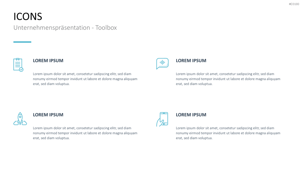 Unternehmenspräsentation-Toolbox PowerPoint-Vorlage