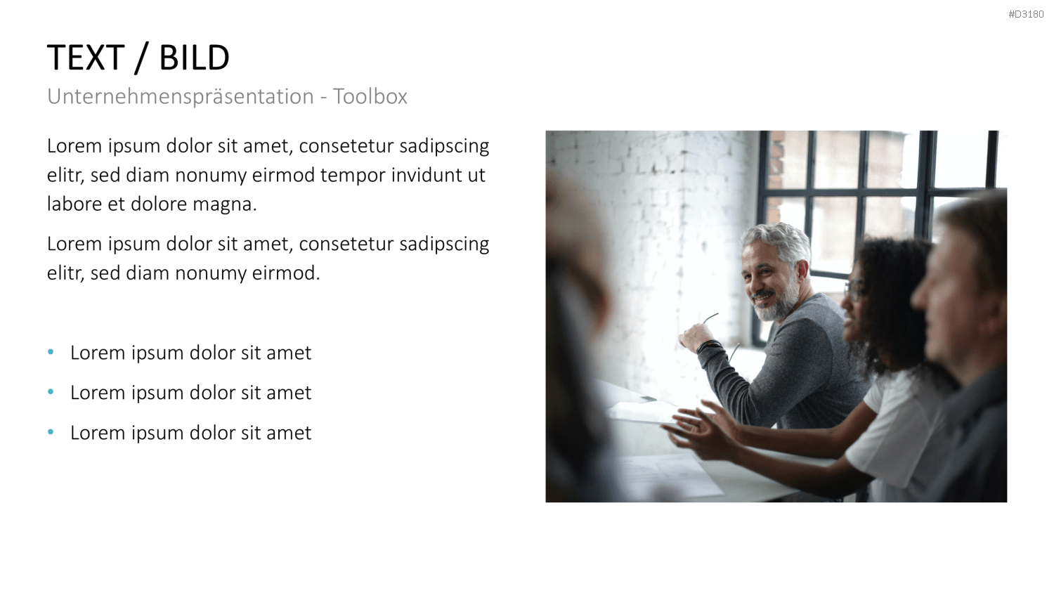 Unternehmenspräsentation-Toolbox PowerPoint-Vorlage