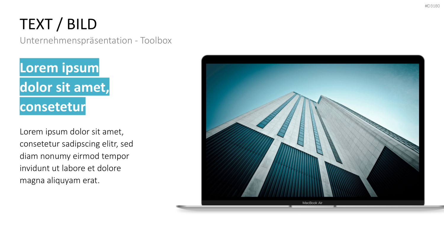 Unternehmenspräsentation-Toolbox PowerPoint-Vorlage