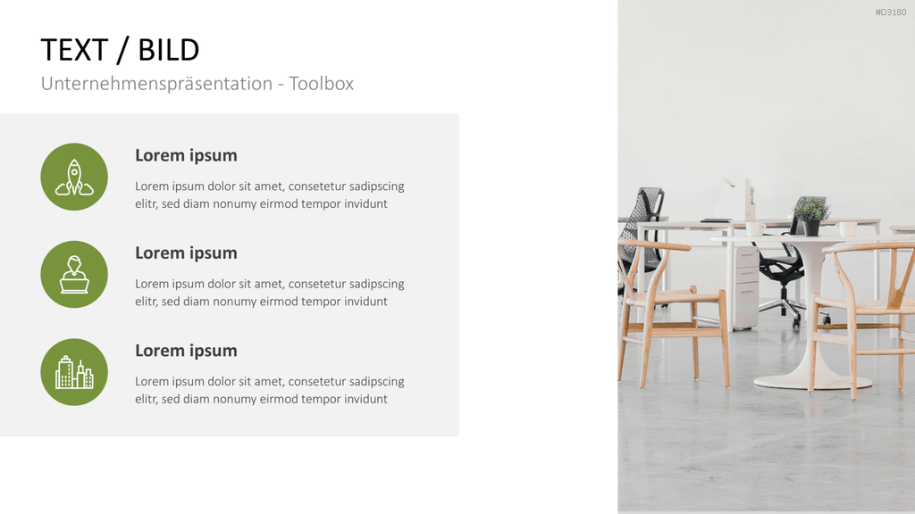 Unternehmenspräsentation-Toolbox PowerPoint-Vorlage