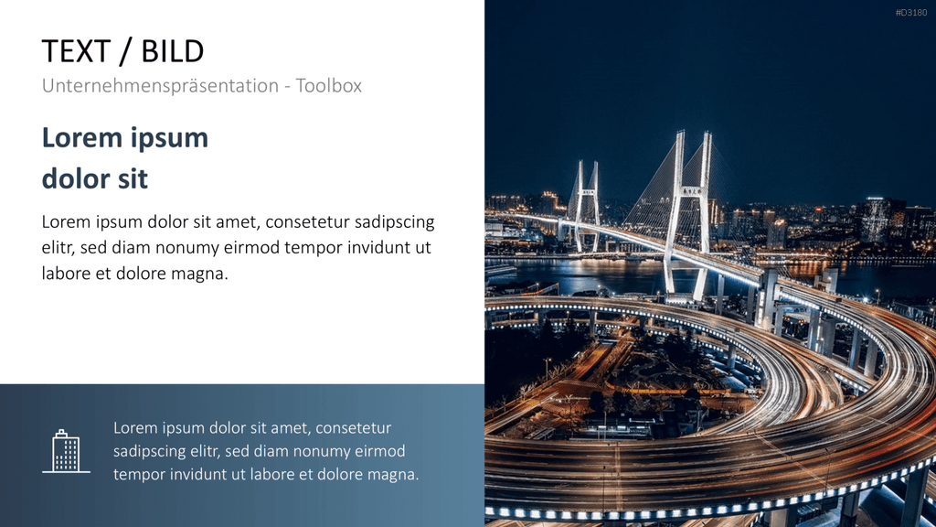 Unternehmenspräsentation-Toolbox PowerPoint-Vorlage