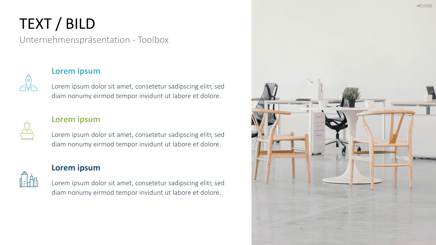 Unternehmenspräsentation-Toolbox PowerPoint-Vorlage
