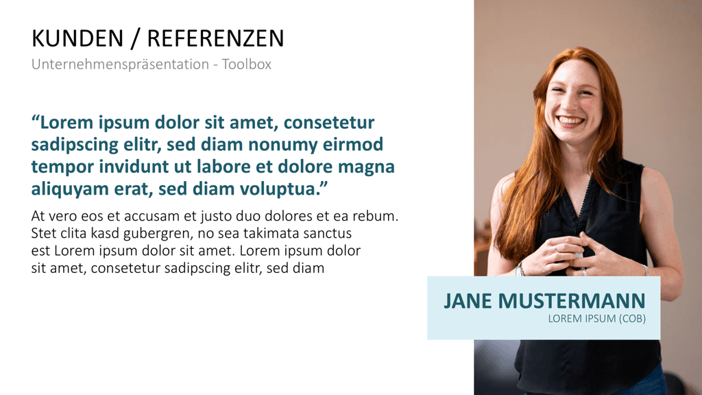 Unternehmenspräsentation-Toolbox PowerPoint-Vorlage