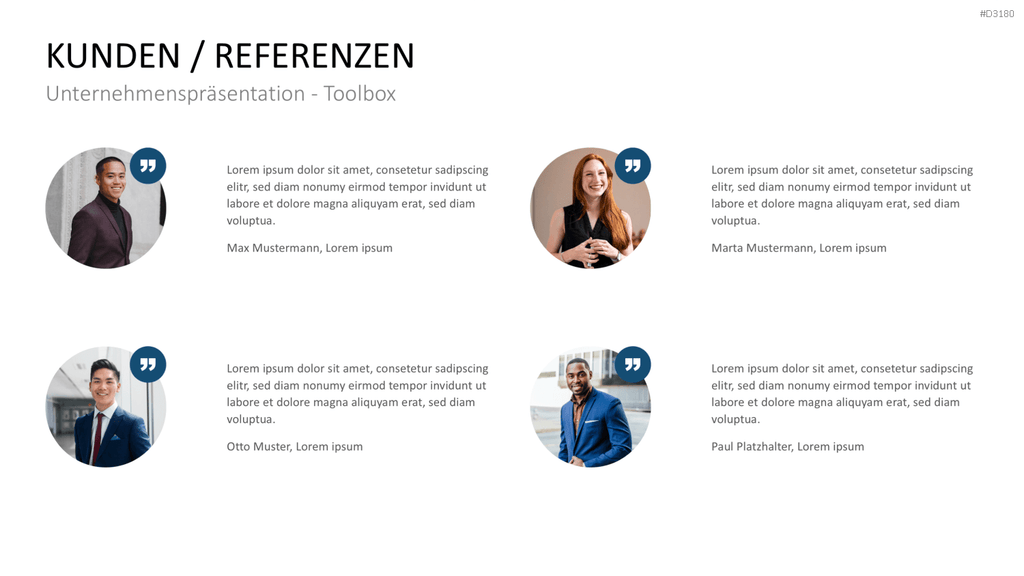 Unternehmenspräsentation-Toolbox PowerPoint-Vorlage