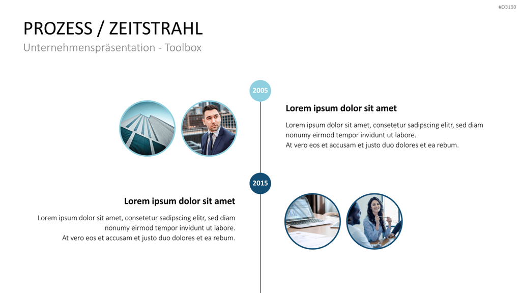 Unternehmenspräsentation-Toolbox PowerPoint-Vorlage