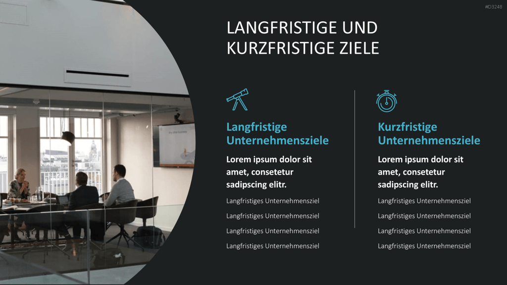 Unternehmensziele PowerPoint-Vorlage
