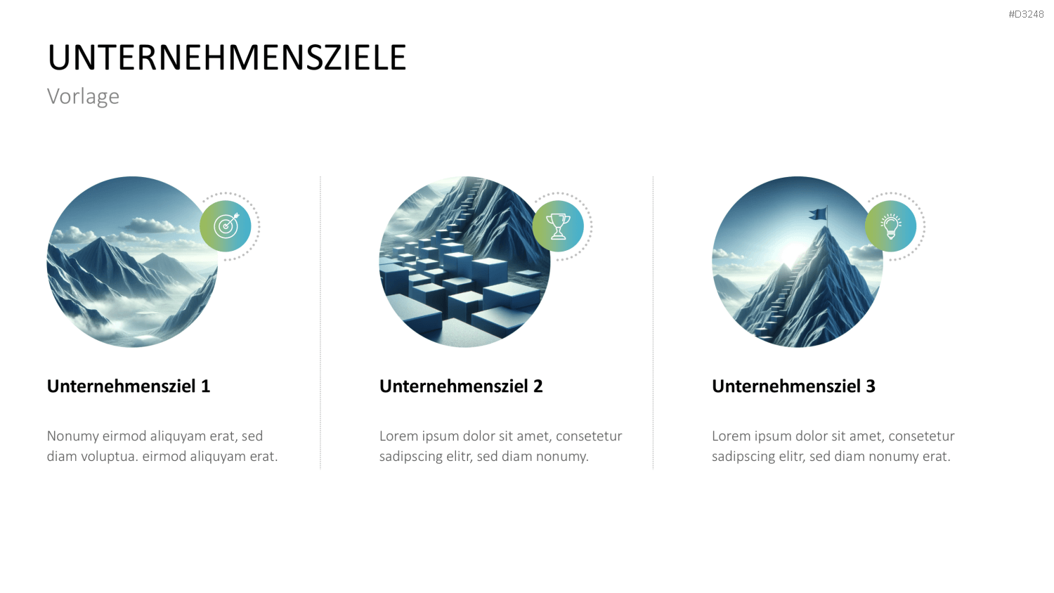 Unternehmensziele PowerPoint-Vorlage