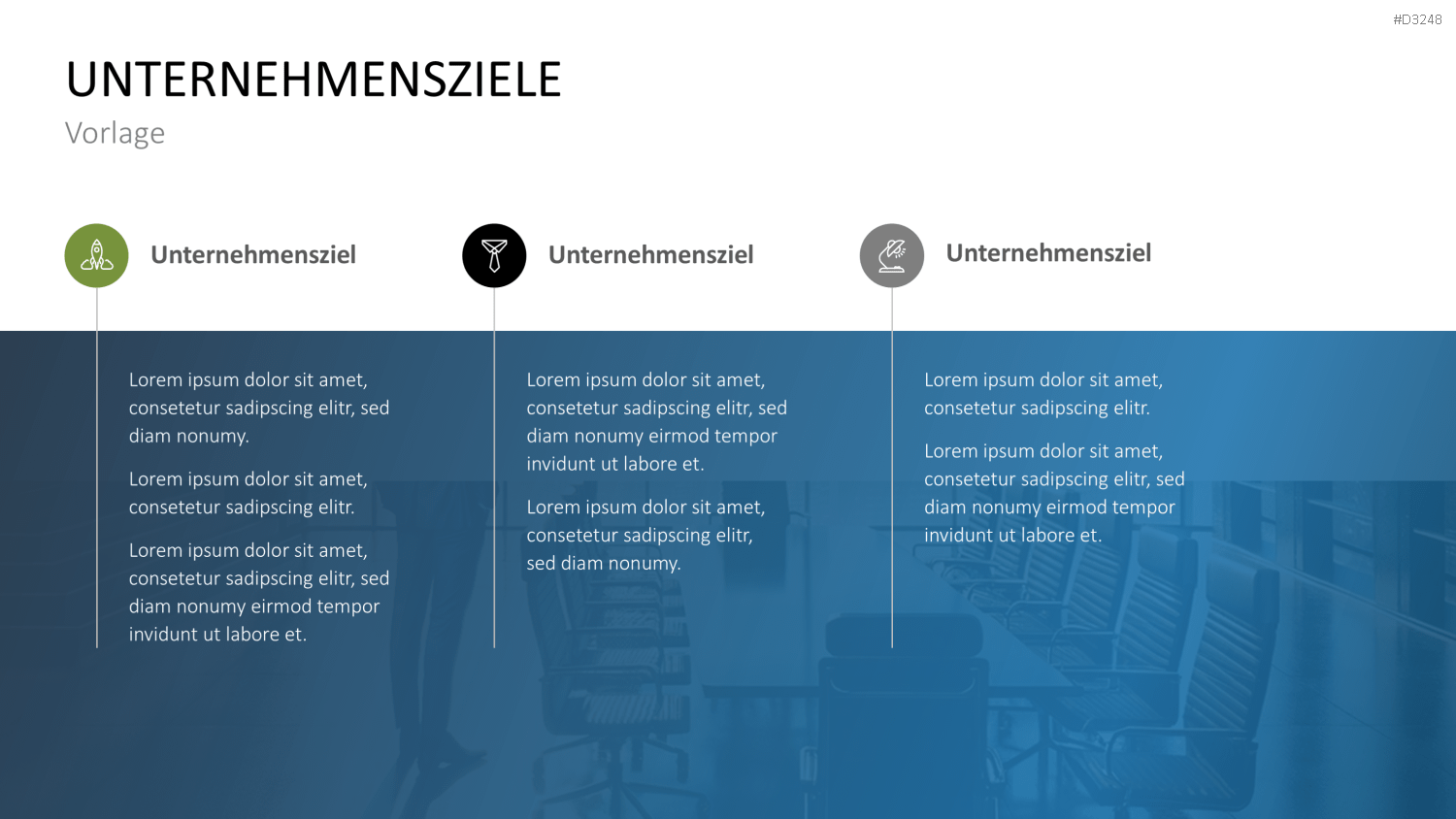 Unternehmensziele PowerPoint-Vorlage
