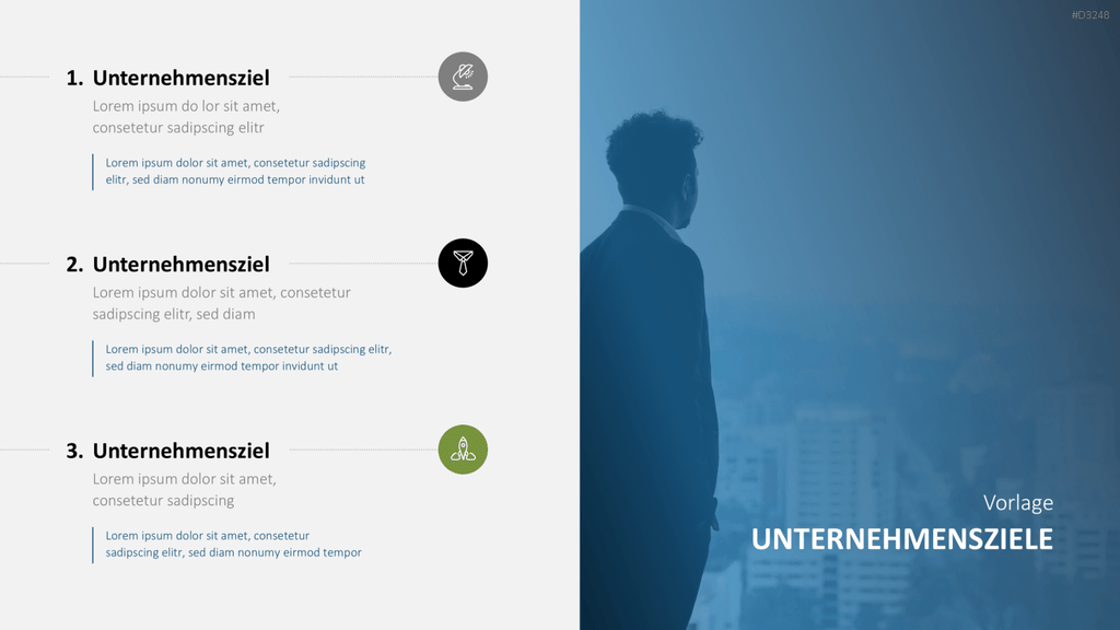 Unternehmensziele PowerPoint-Vorlage