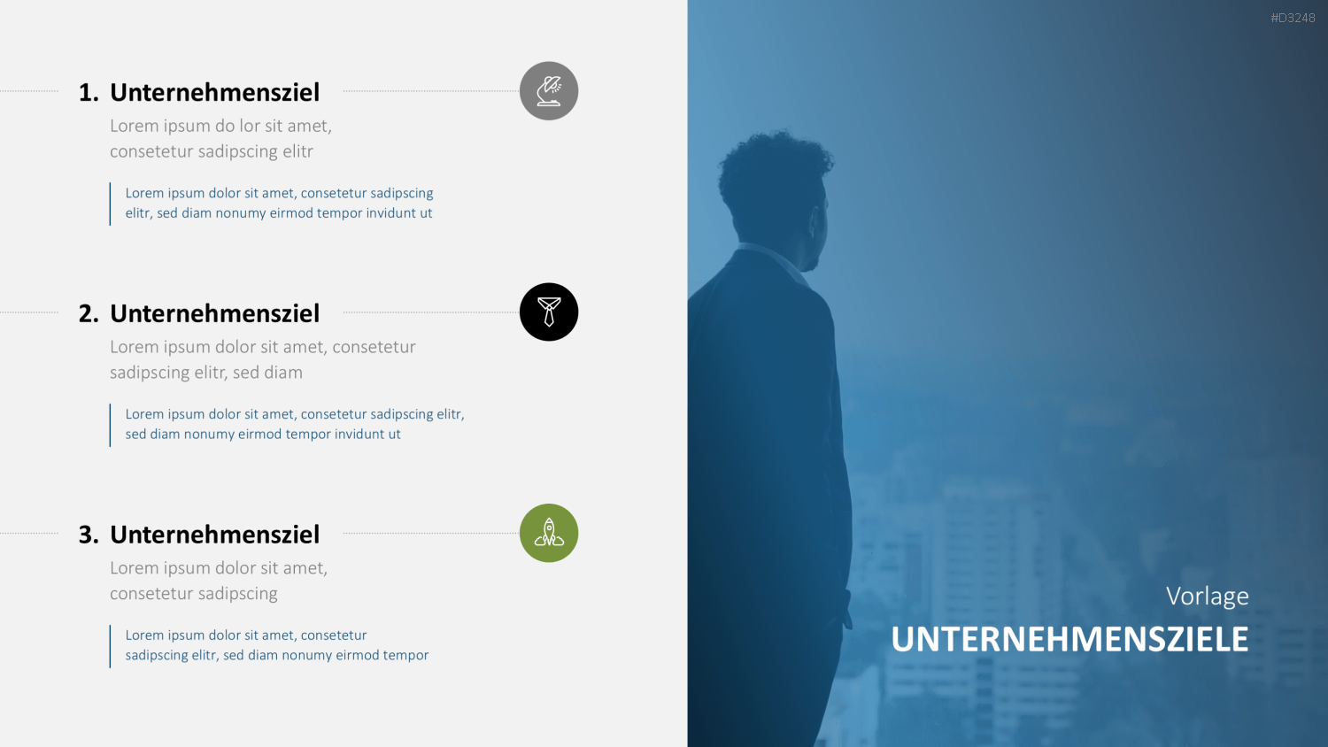 Unternehmensziele PowerPoint-Vorlage