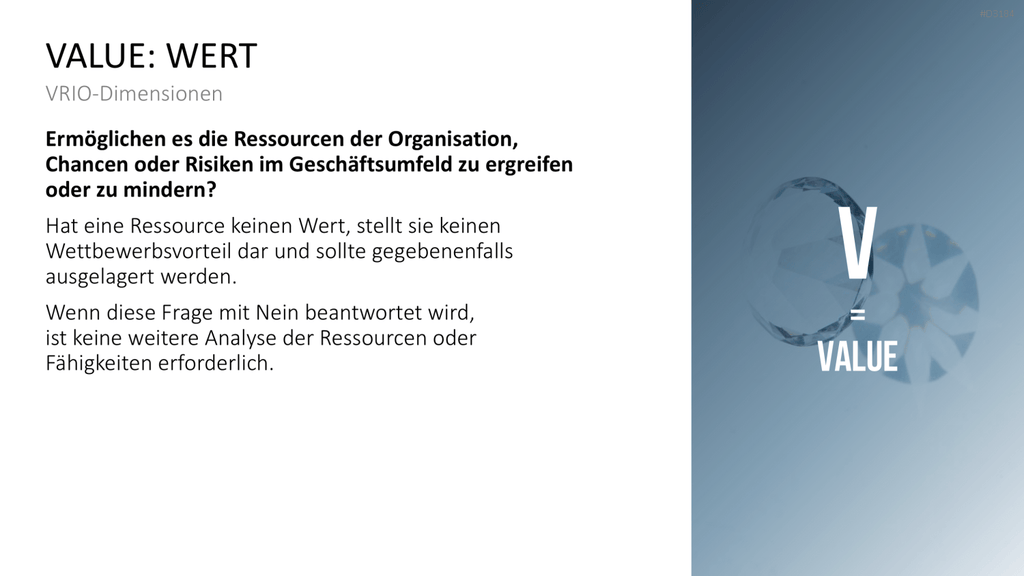 VRIO Analyse PowerPoint-Vorlage