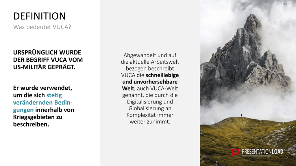 VUCA PowerPoint-Vorlage