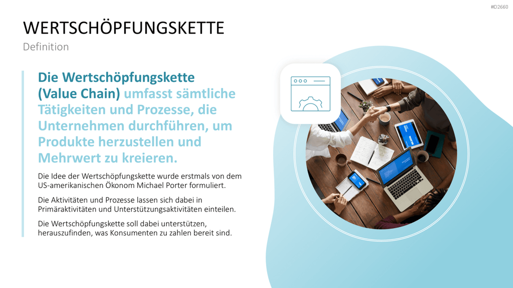 Business-Meeting mit PowerPoint-Präsentation