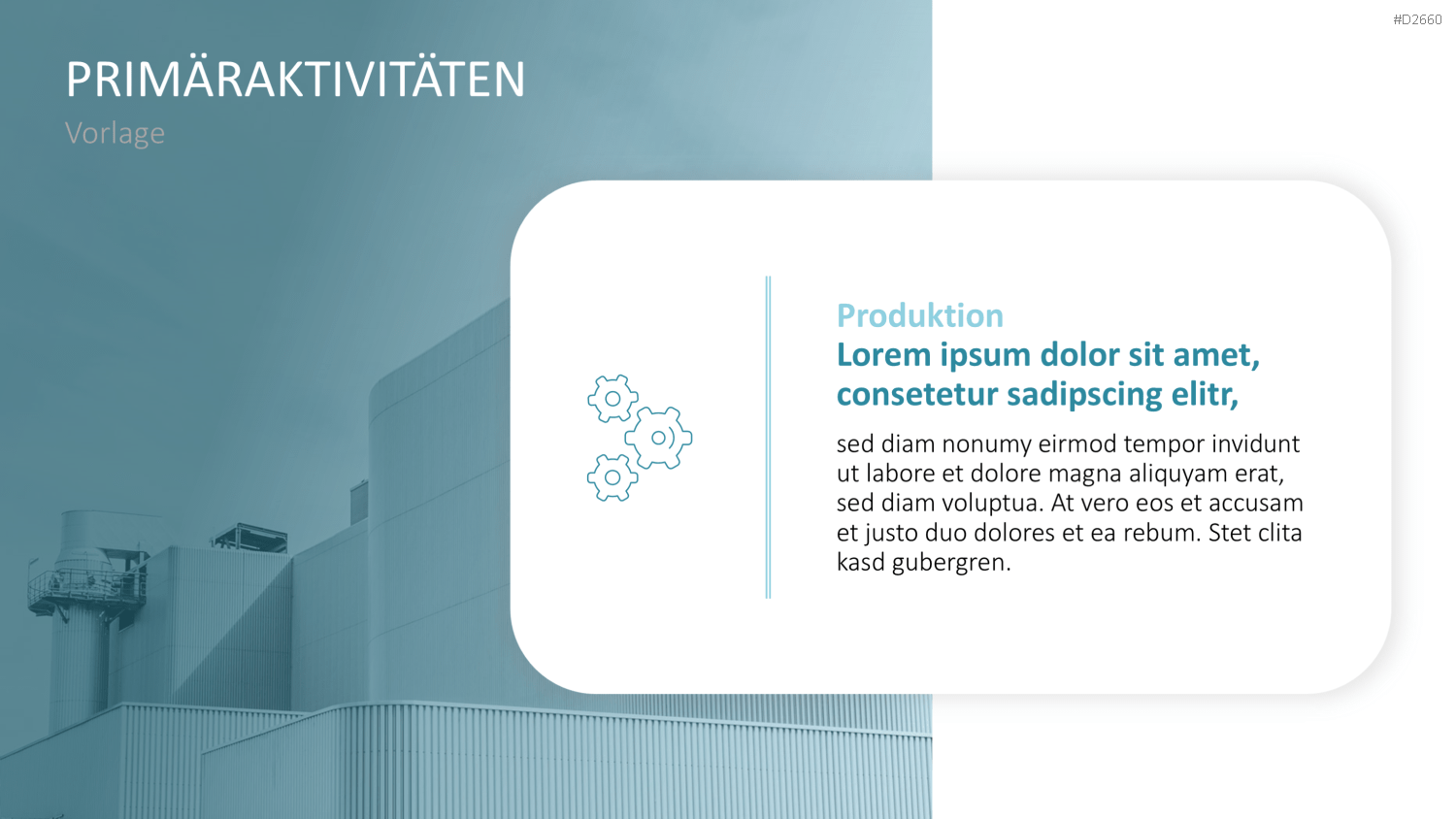 PowerPoint Business-Präsentation Produktionsfolie