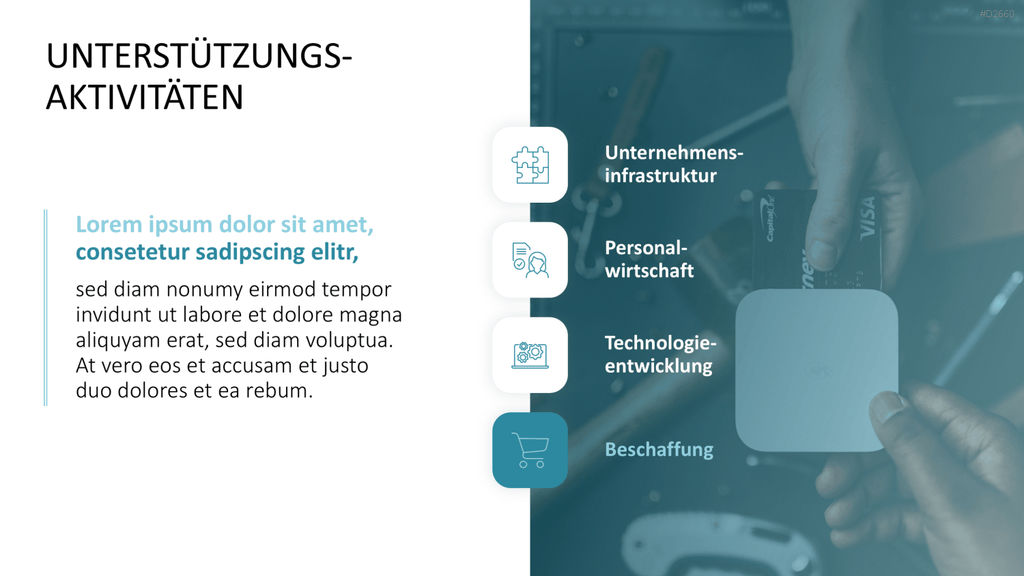 PowerPoint Vorlage mit Business-Icons