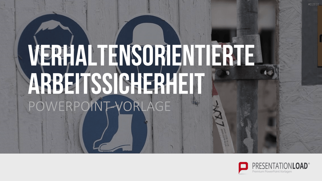 Verhaltensorientierte Arbeitssicherheit PowerPoint-Vorlage