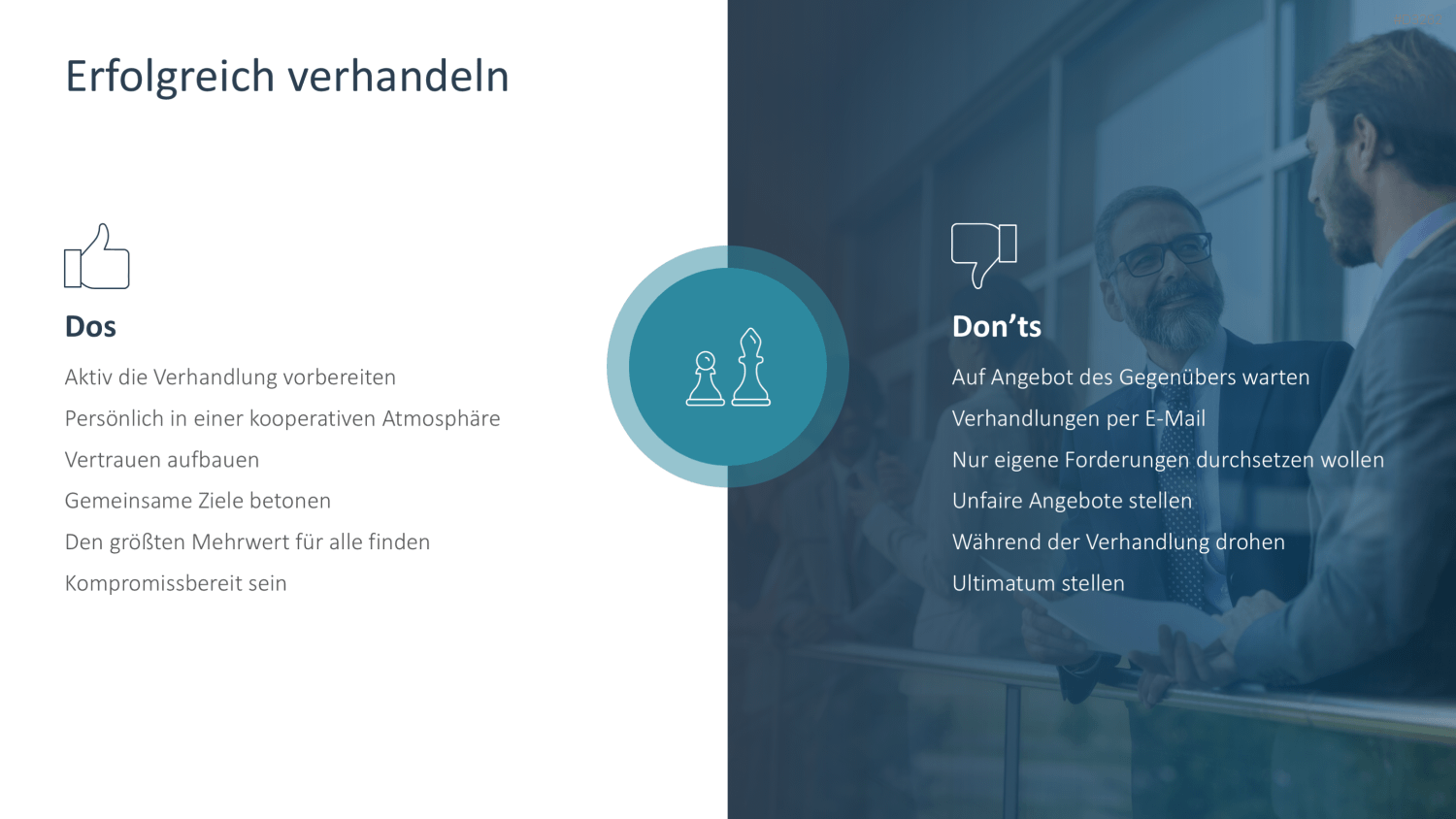 Verhandlungsstrategien PowerPoint-Vorlage
