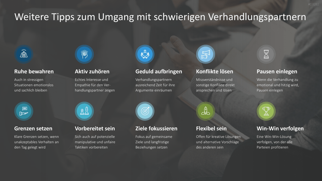 Verhandlungsstrategien PowerPoint-Vorlage