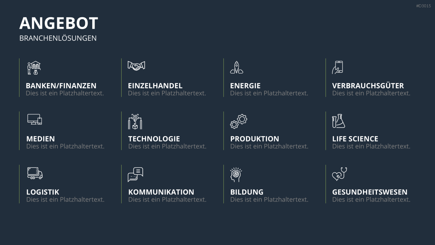 Vertriebspräsentation Consulting PowerPoint-Vorlage
