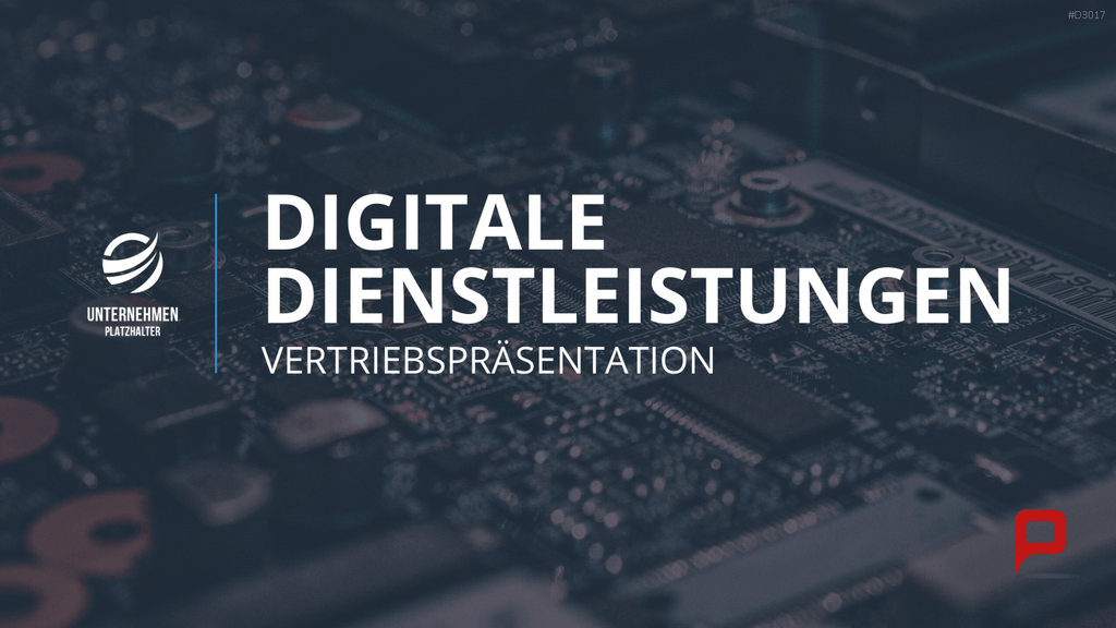 Vertriebspräsentation Digitale Dienstleistung PowerPoint-Vorlage