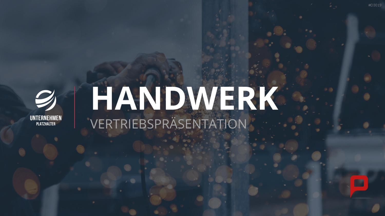 Vertriebspräsentation Handwerk PowerPoint-Vorlage