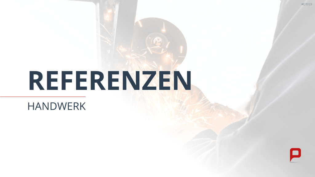 Vertriebspräsentation Handwerk PowerPoint-Vorlage
