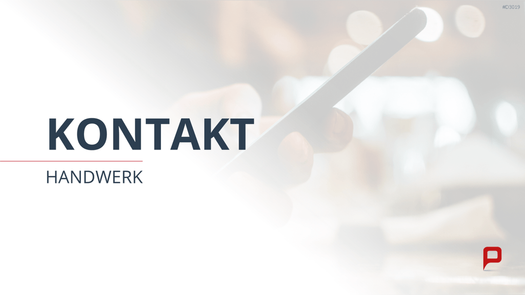 Vertriebspräsentation Handwerk PowerPoint-Vorlage