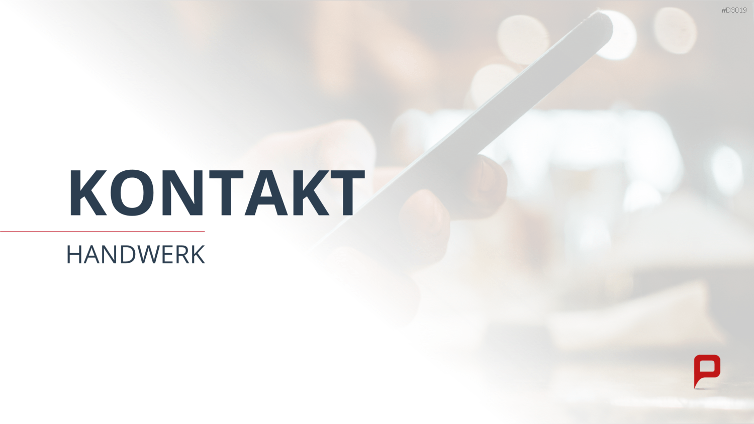 Vertriebspräsentation Handwerk PowerPoint-Vorlage