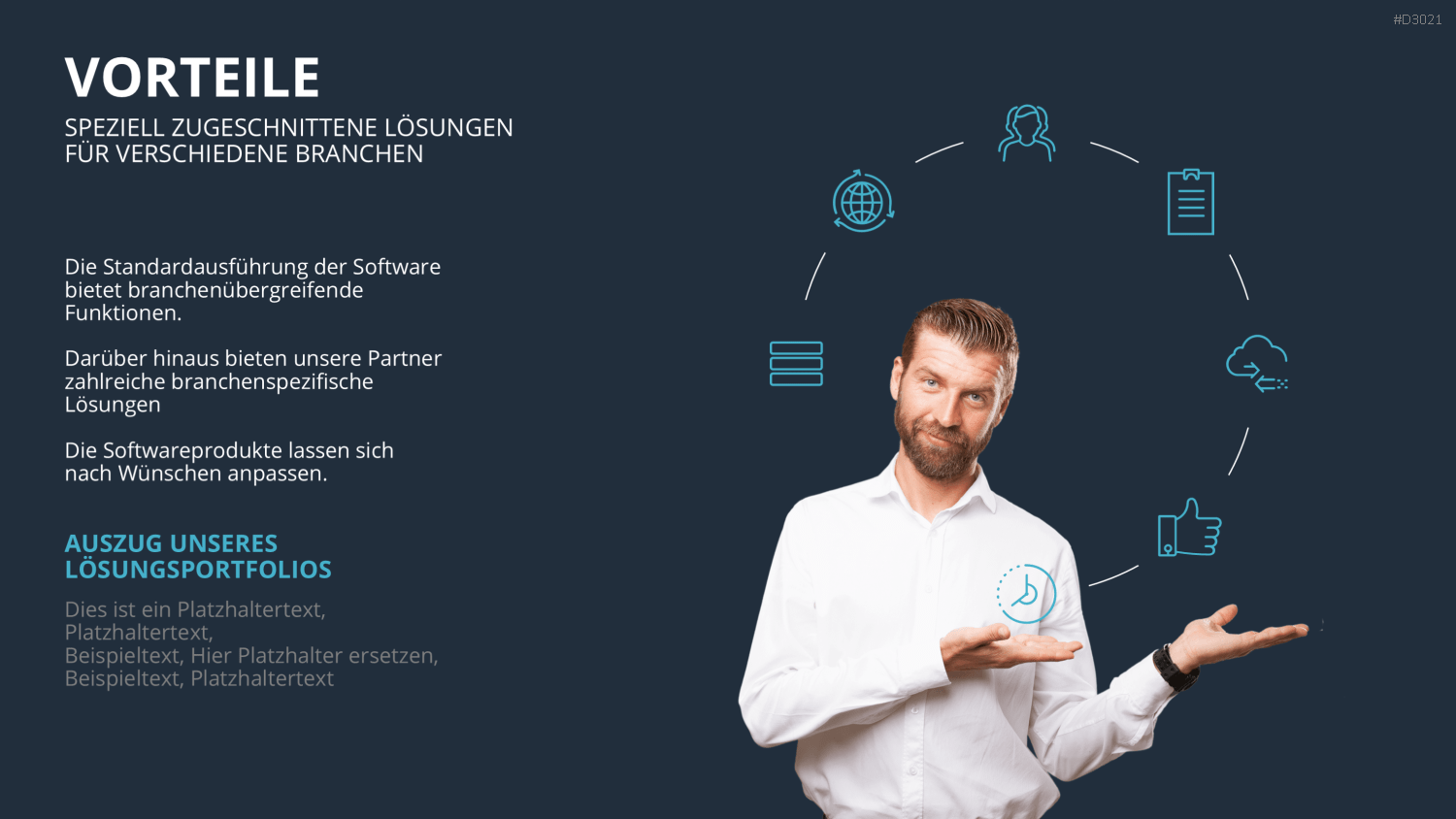 Vertriebspräsentation Software PowerPoint-Vorlage