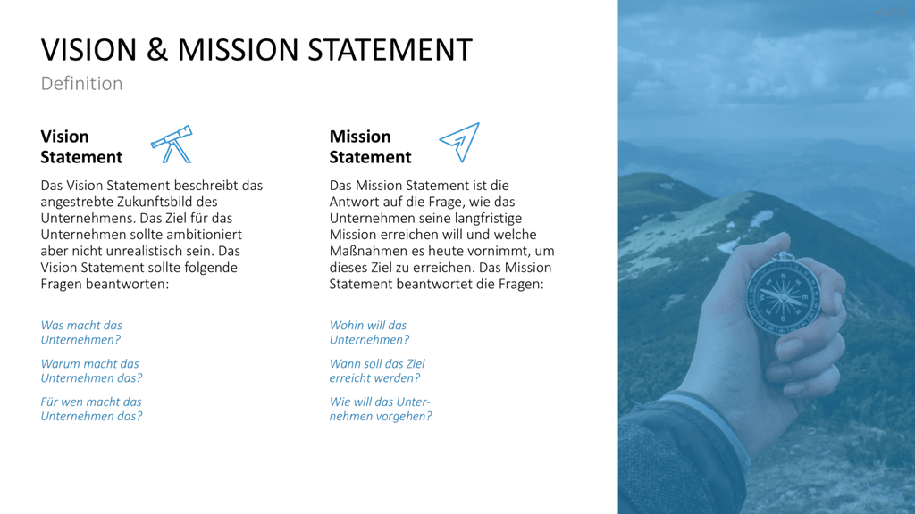 Vision & Mission Statements PowerPoint-Vorlage