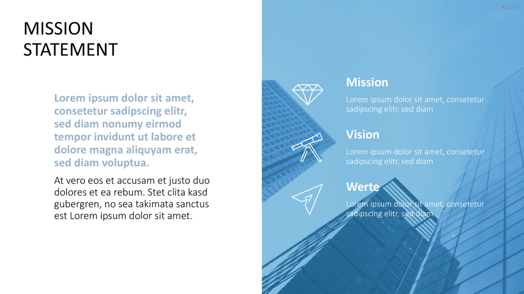Vision & Mission Statements PowerPoint-Vorlage