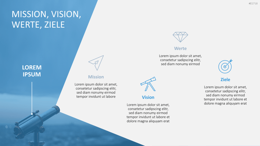 Vision & Mission Statements PowerPoint-Vorlage