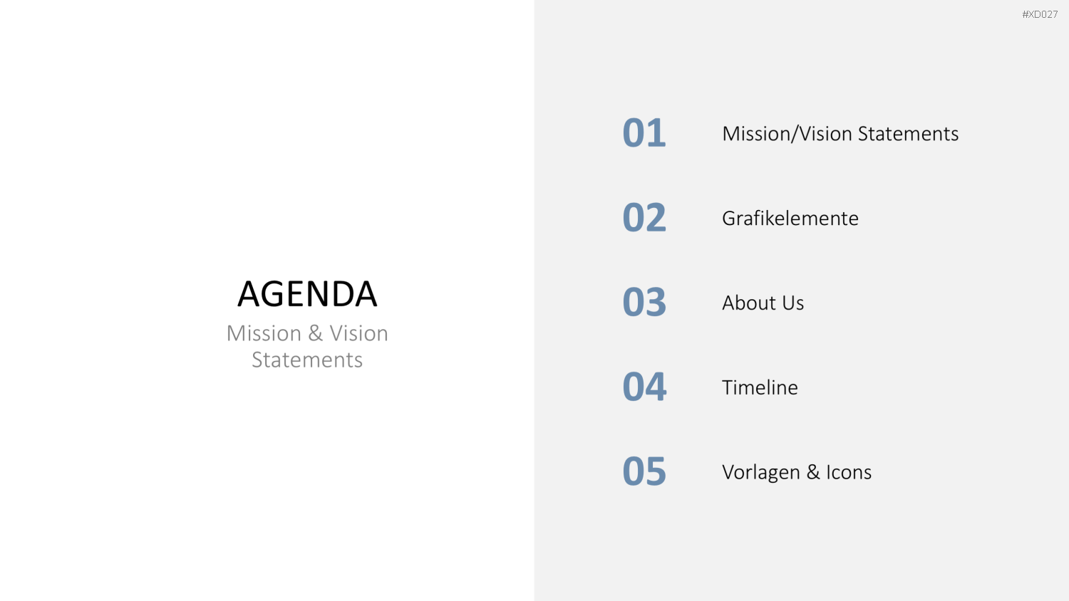 Vision, Mission, Werte-Bundle PowerPoint-Vorlage